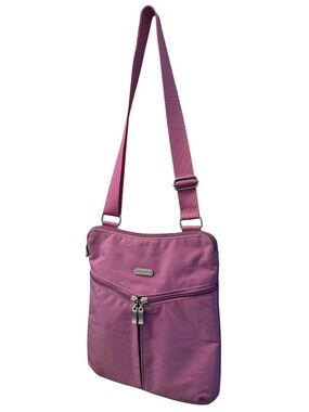 Baggallini Lilac Horizon CrossbodyTravel Bag Purse with Removable Wristlet